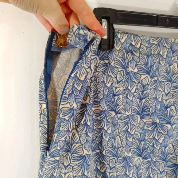 CLEARANCE Sigrid Olsen Pants Trousers Wide Leg Side Zip Cotton Stretch - Picture 11 of 14